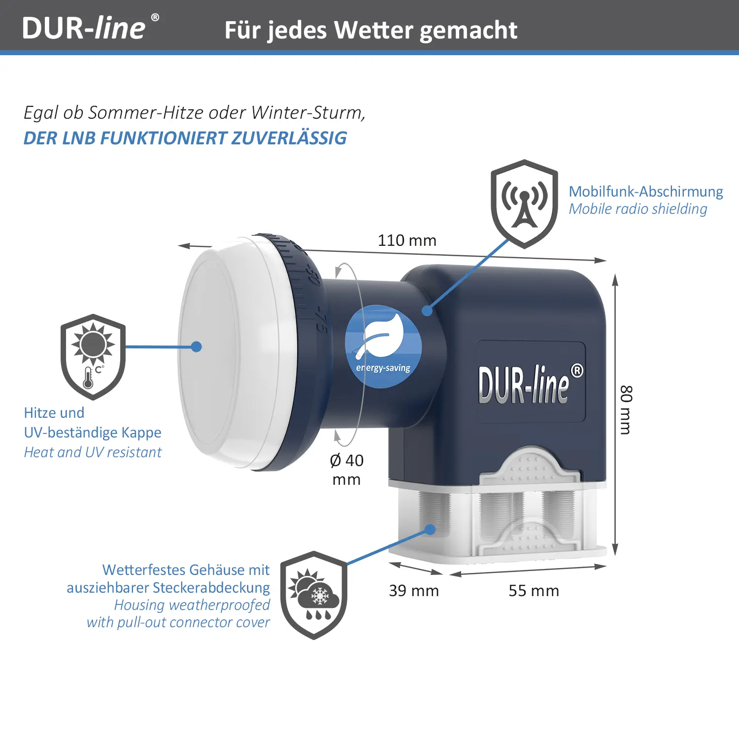 DUR-line Blue ECO Quad