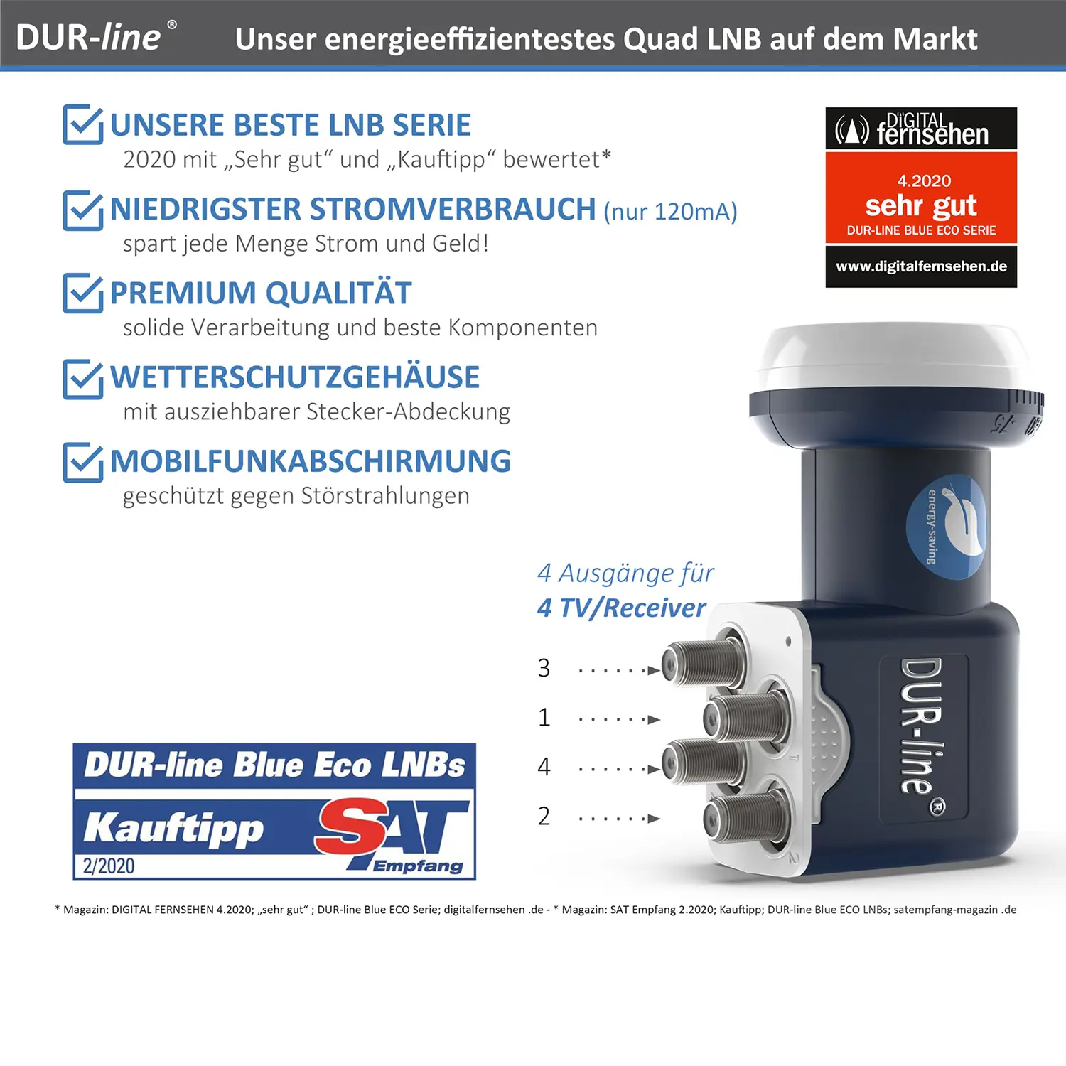 DUR-line Blue ECO Quad