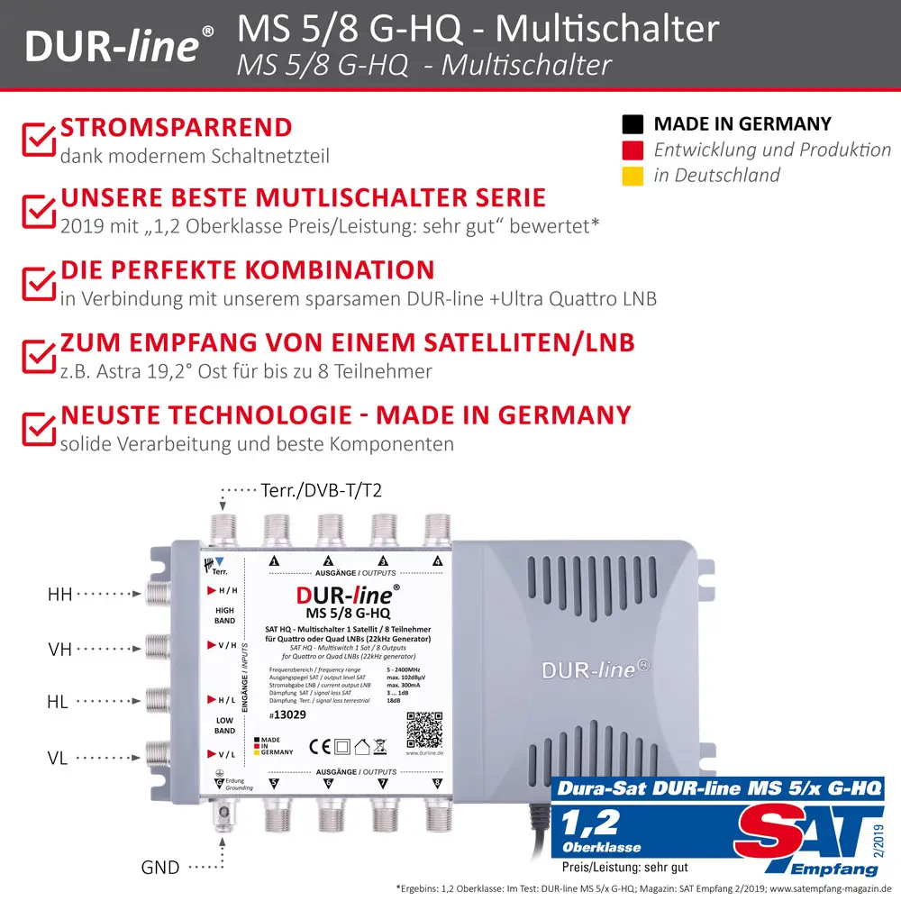 DUR-line MS G-HQ - Multischalter DUR-line MS G-HQ - Multischalter