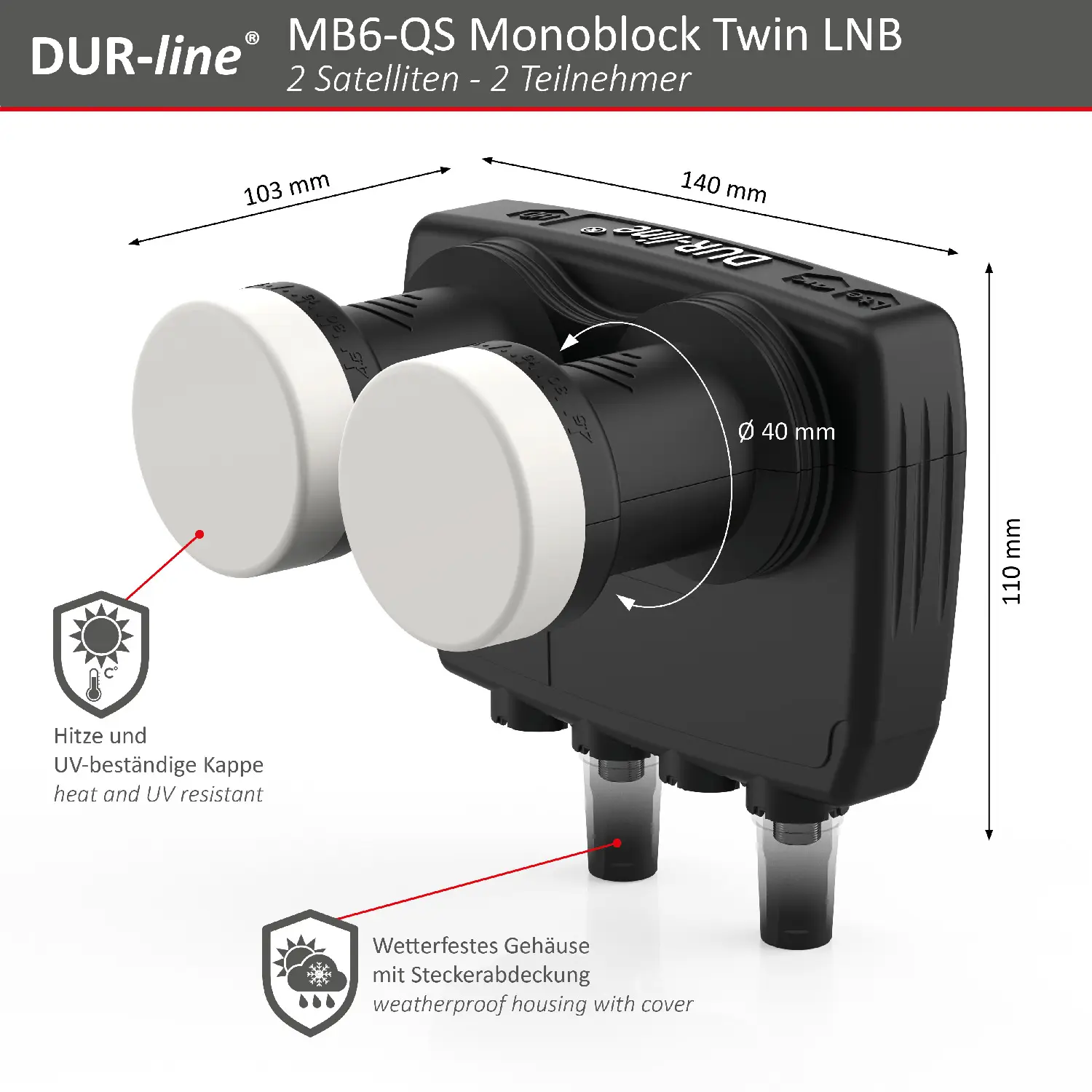 DUR-line Monoblock Twin LNB DUR-line Monoblock Twin LNB