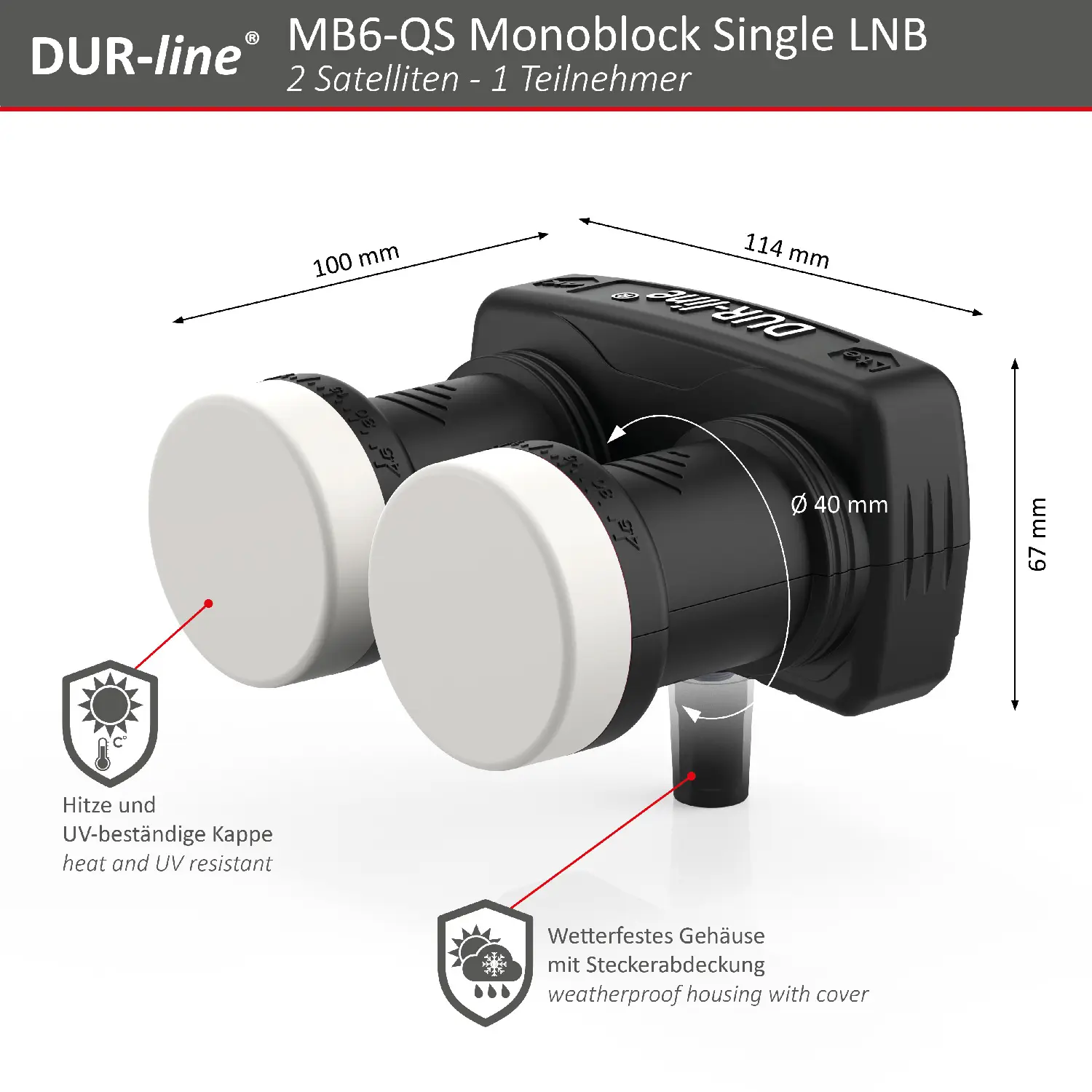 DUR-line Monoblock SingleLNB
