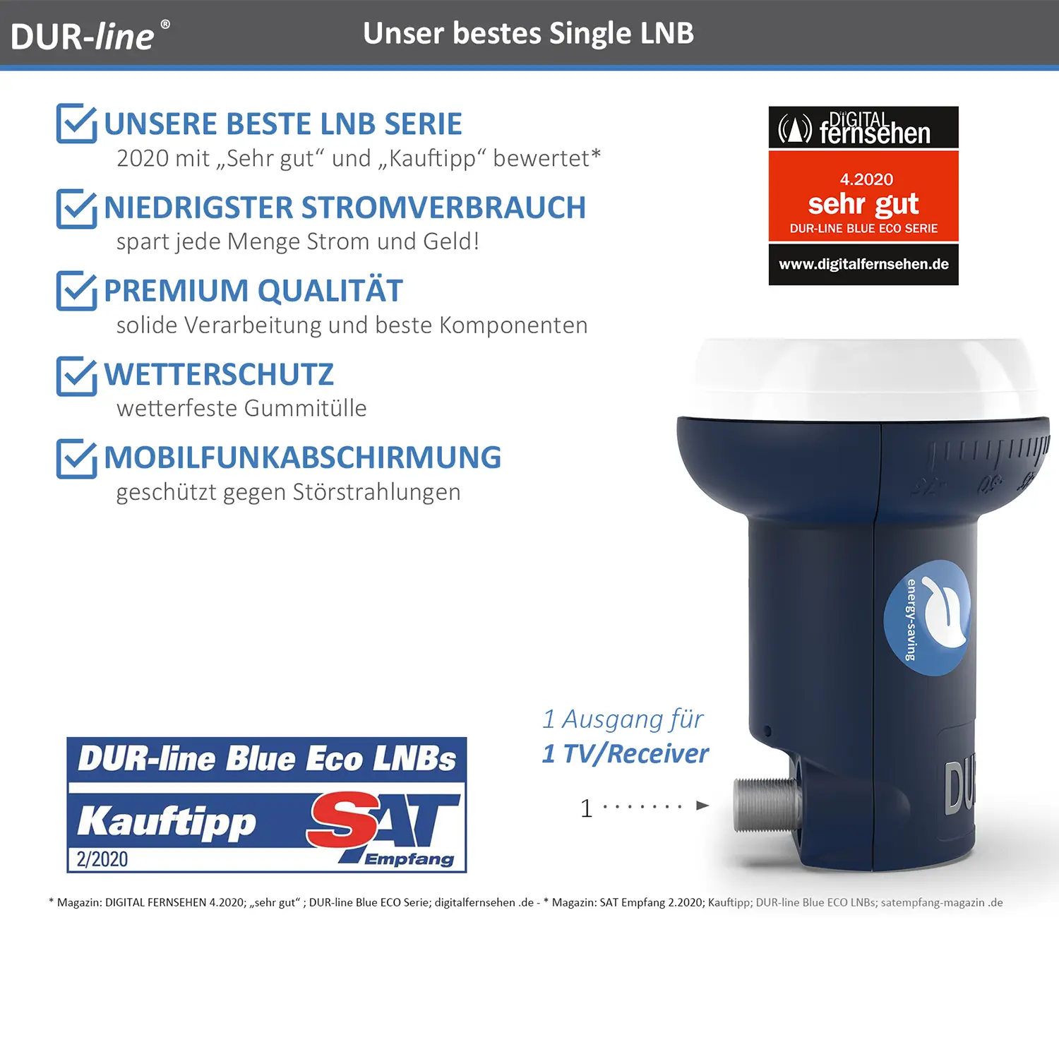 DUR-line Blue ECO Single
